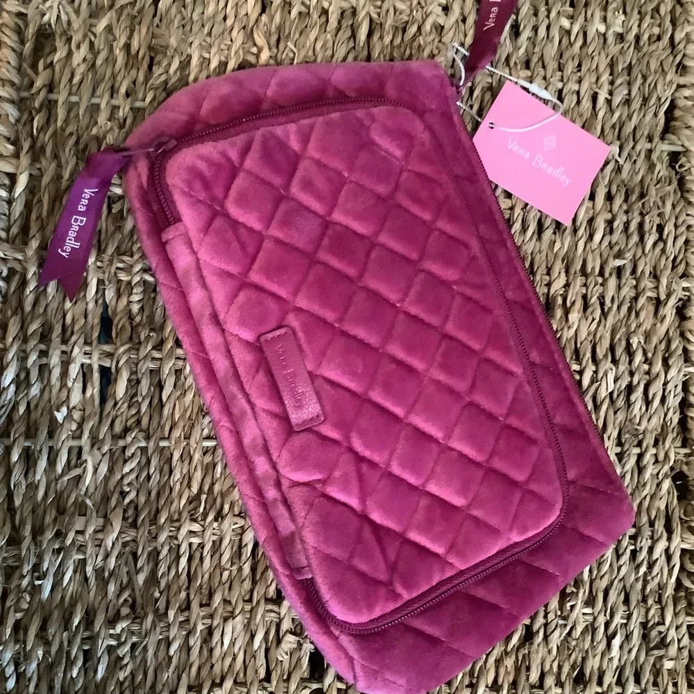 Vera Bradley Muted Pink Compact Organizer. - Picture 1 of 8